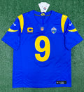 Matthew Stafford Los Angeles Rams Jersey #9 Nike Vapor Fuse Limited Stitched Blue Size (Large) NFL