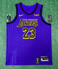 LeBron James Los Angeles Lakers Jersey #23 Nike VaporKnit Authentic Purple Size 52 (XL) NBA