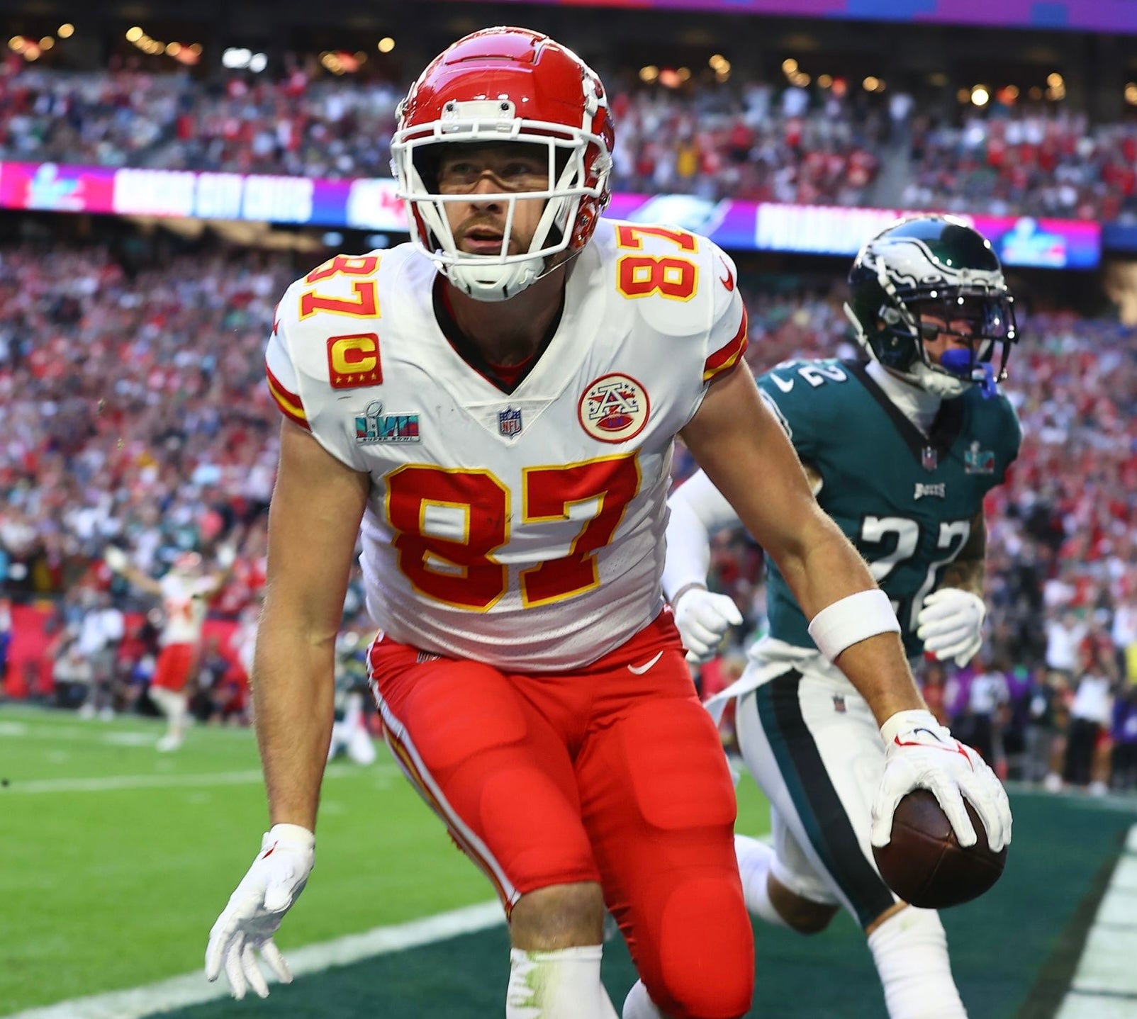 Travis Kelce Kansas City Chiefs Jersey #87 Nike Vapor Elite White Size 48 (XL) NFL