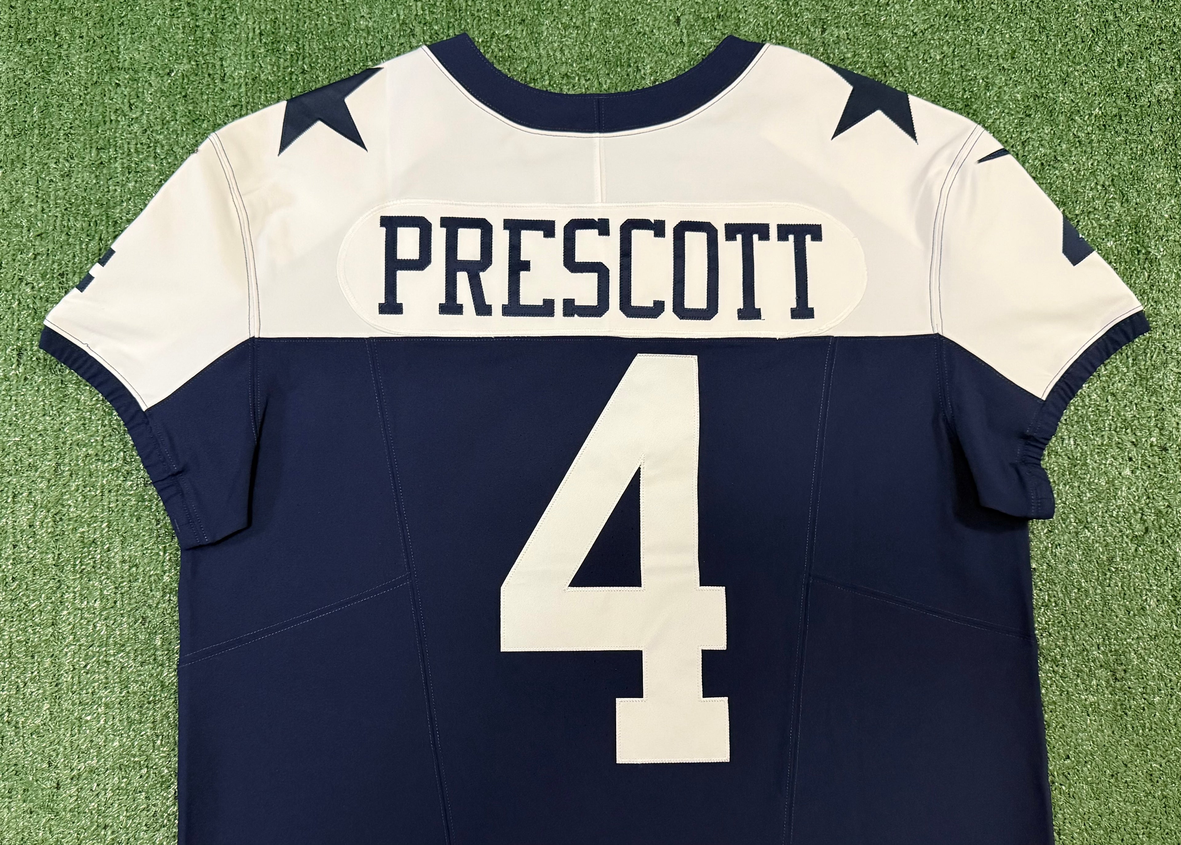 Dak Prescott Dallas Cowboys Jersey #4 Nike Vapor Fuse Elite Navy Size 48 (XL) NFL