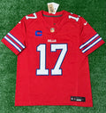 Josh Allen Buffalo Bills Jersey #17 Nike Vapor Fuse Limited Stitched Red Size (Medium) NFL