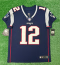 Tom Brady New England Patriots Jersey #12 Nike Vapor Elite Blue Size 40 (Medium) NFL