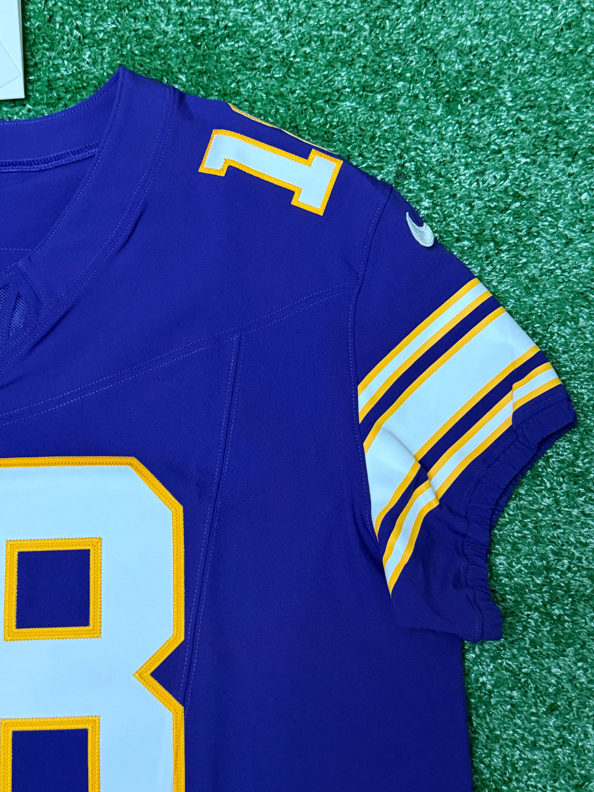 Justin Jefferson Minnesota Vikings Jersey #18 Nike Vapor FUSE Elite Purple Size 48 (XL) NFL