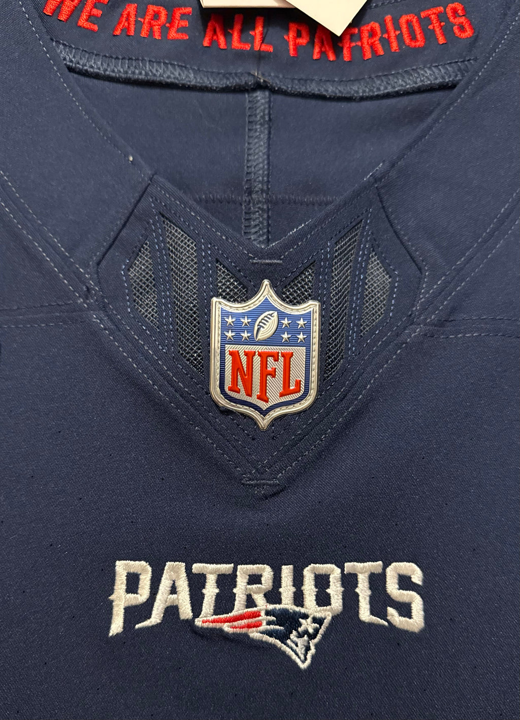 Drake Maye New England Patriots Jersey #10 Nike Vapor Fuse Elite Blue Size 44 (Large) NFL