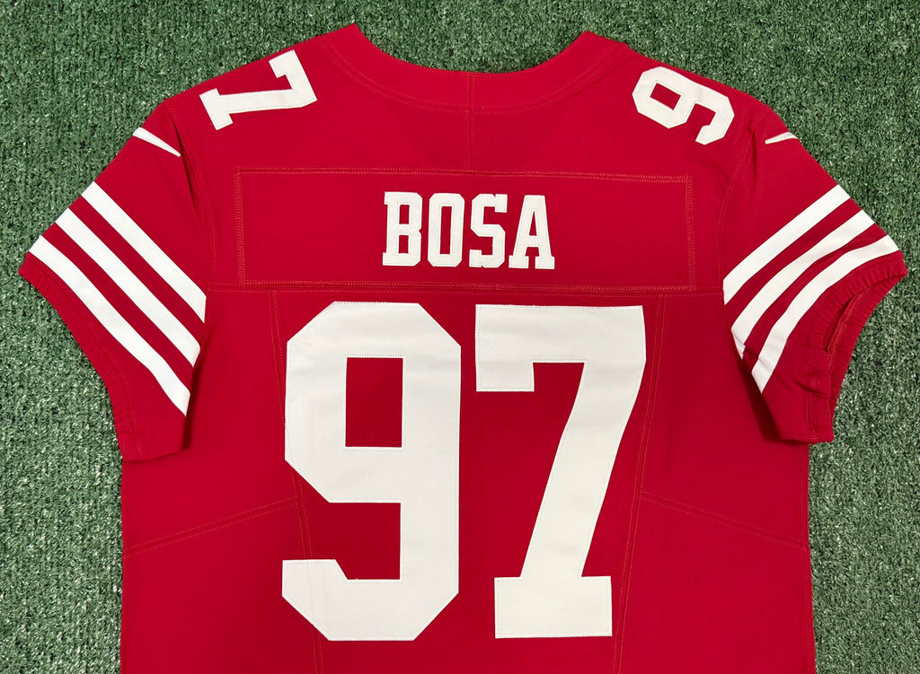 Nick Bosa San Francisco 49ers Jersey #97 Nike Vapor FUSE Elite Red Size 44 (Large) NFL