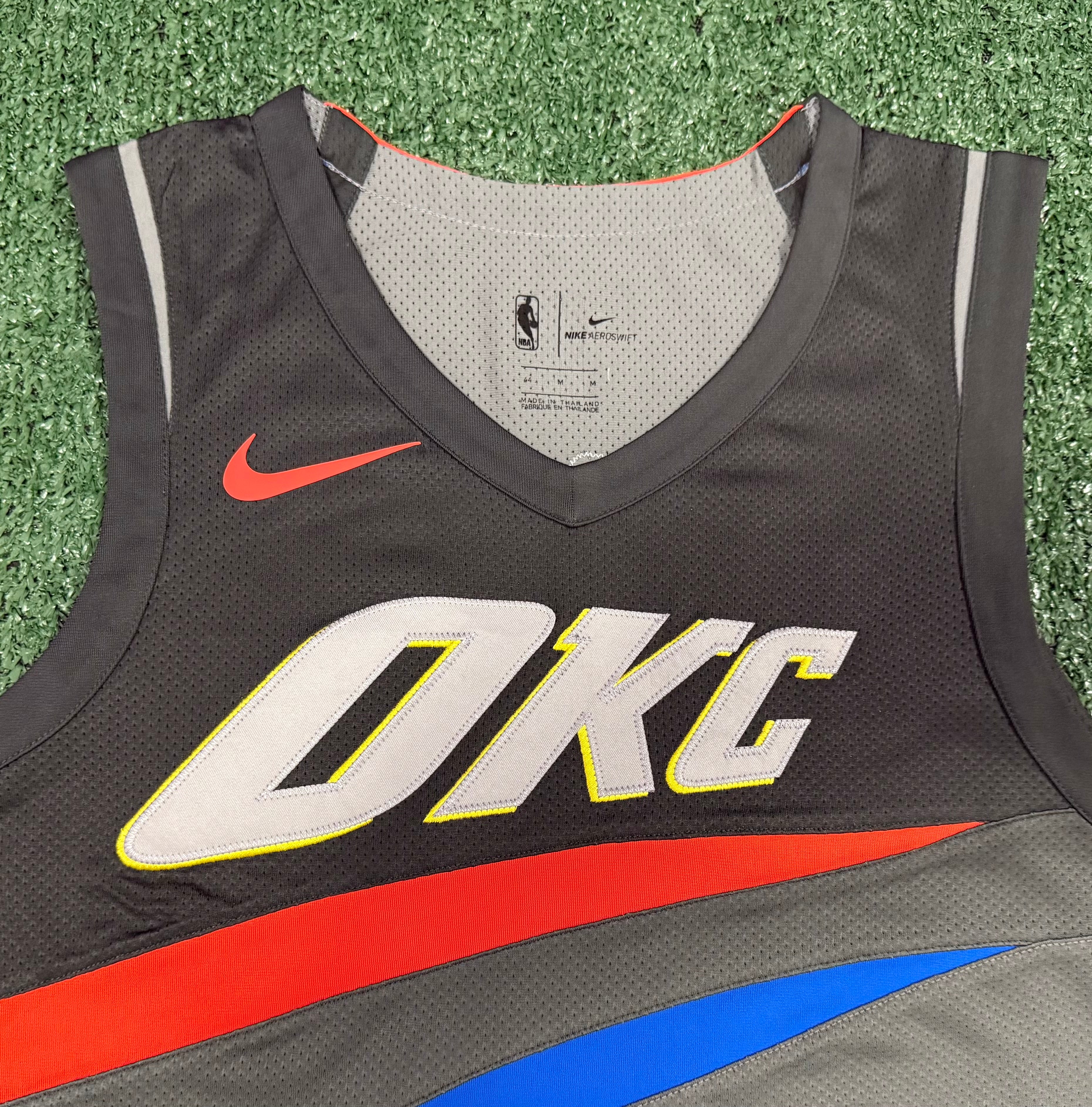 Russell Westbrook Oklahoma City Thunder Jersey #0 Nike Aeroswift Authentic Gray Size 44 (M) NBA