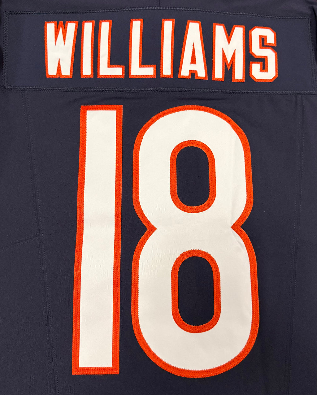 Caleb Williams Chicago Bears Jersey #18 Nike Vapor FUSE Elite Navy Size 40 (Medium) NFL
