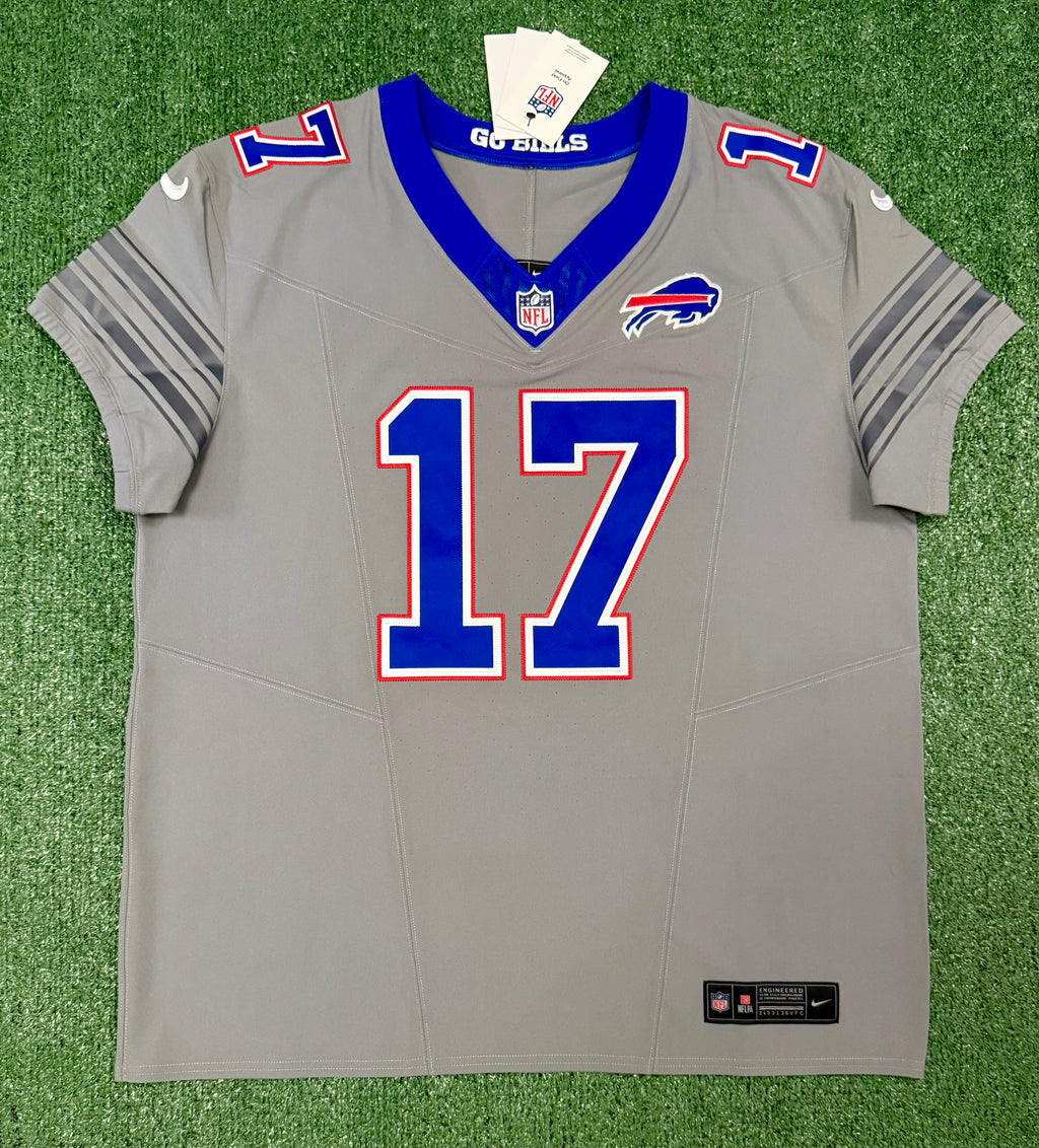 Josh Allen Buffalo Bills Jersey #17 Nike Vapor Fuse Elite Gray Size 48 (XL) NFL