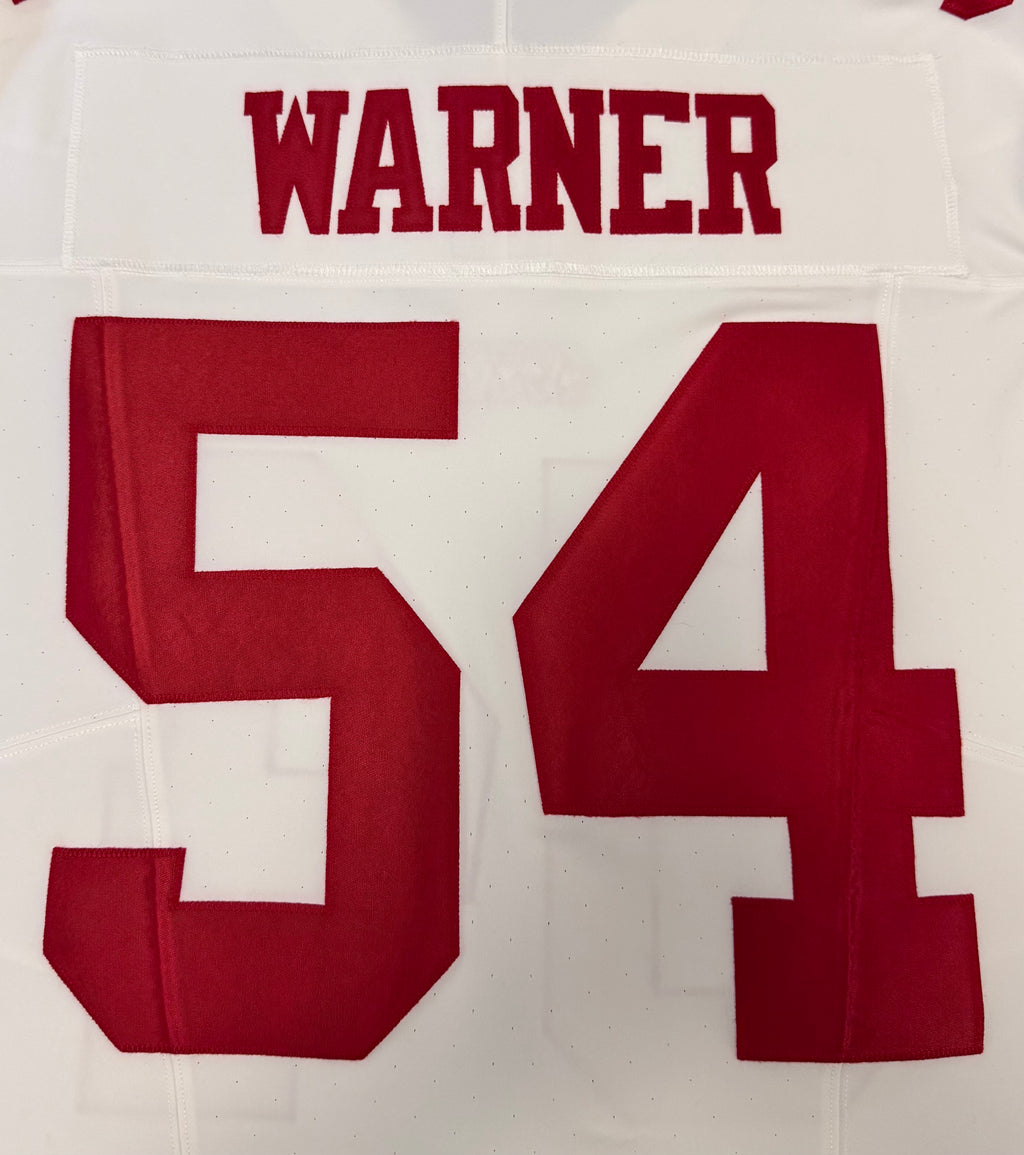 Fred Warner San Francisco 49ers Jersey #54 Nike Vapor FUSE Elite White Size 48 (XL) NFL