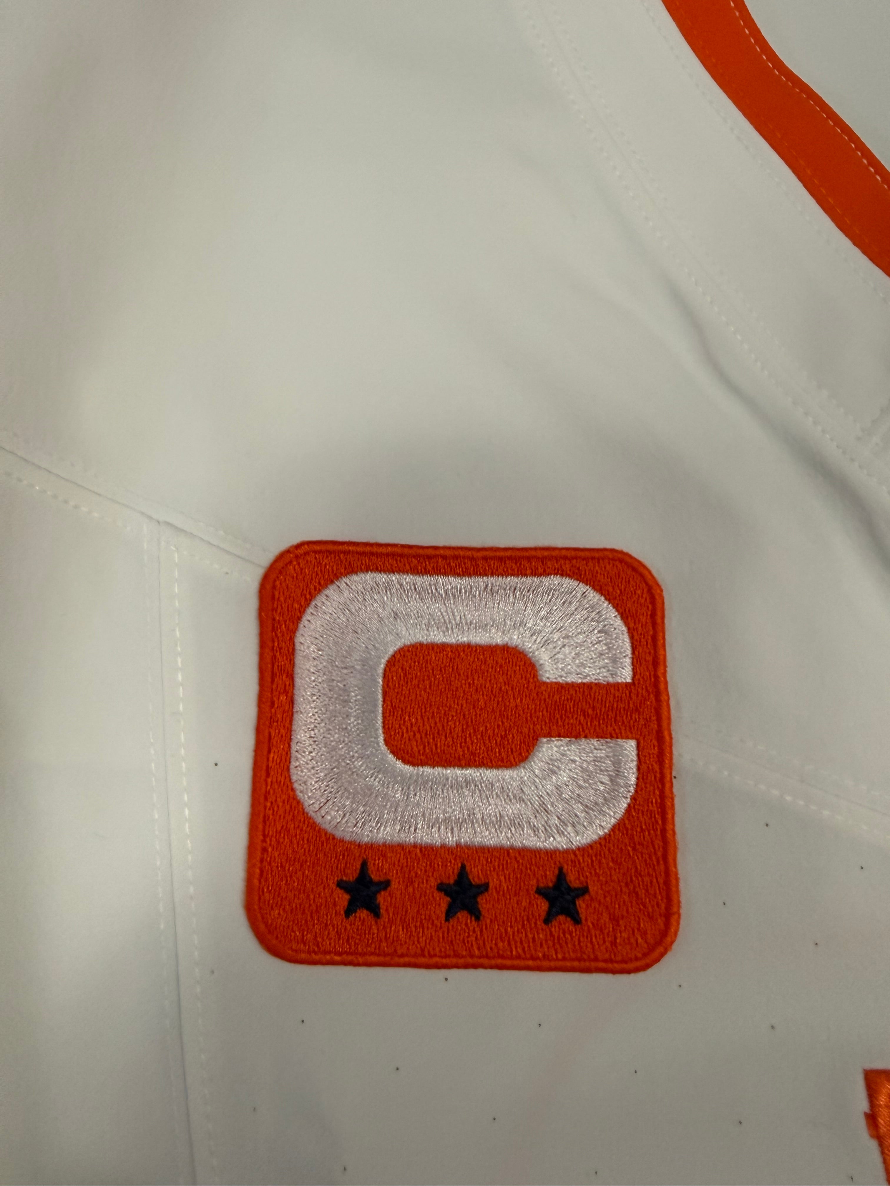 Bo Nix Denver Broncos Jersey #10 Nike Vapor Fuse Elite White Size 44 (L) NFL