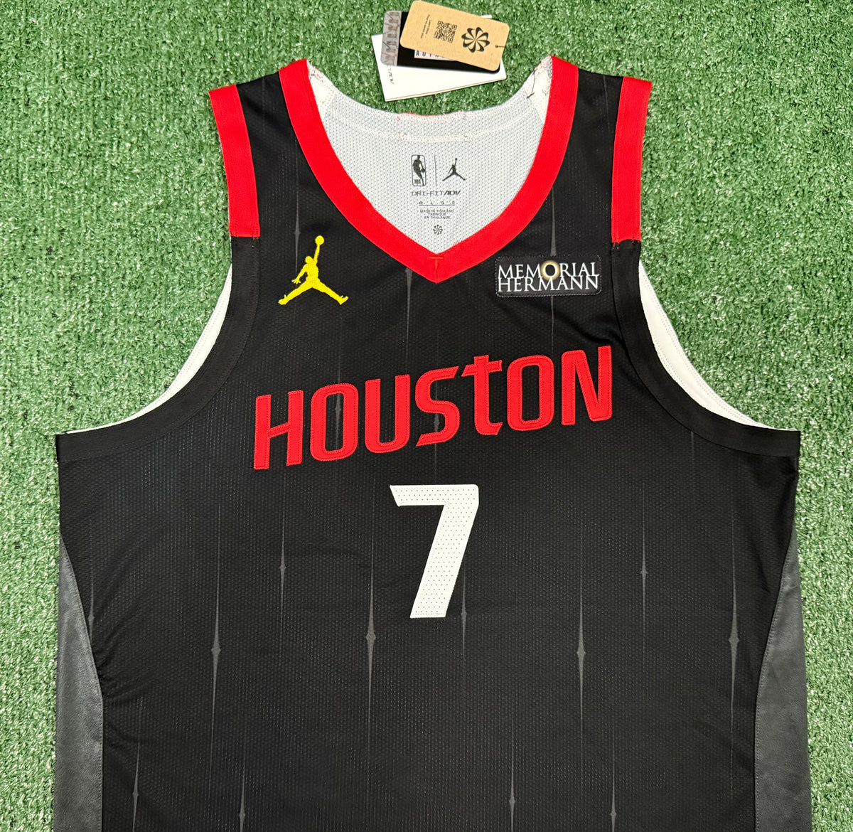 Kevin Durant Houston Rockets Jersey #7 Nike ADV Authentic Black Size 48 (Large) NBA
