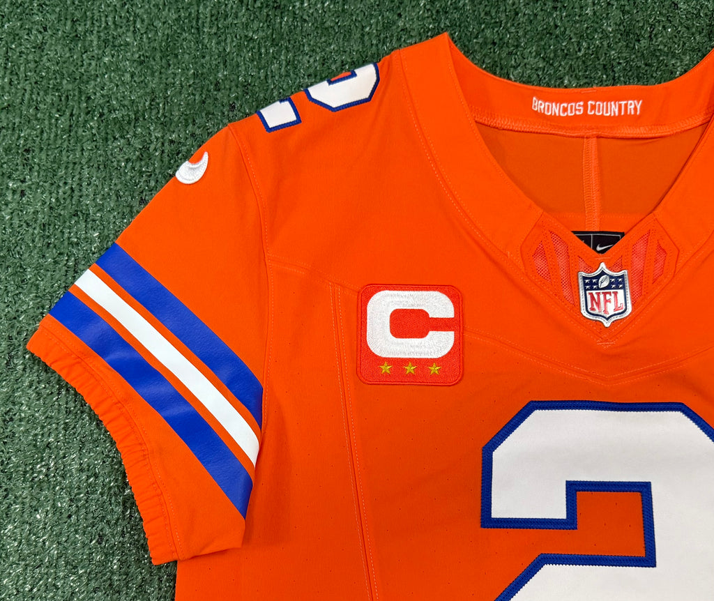 Pat Surtain II Denver Broncos Jersey #2 Nike Vapor Fuse Elite Orange Size 40 (M) NFL