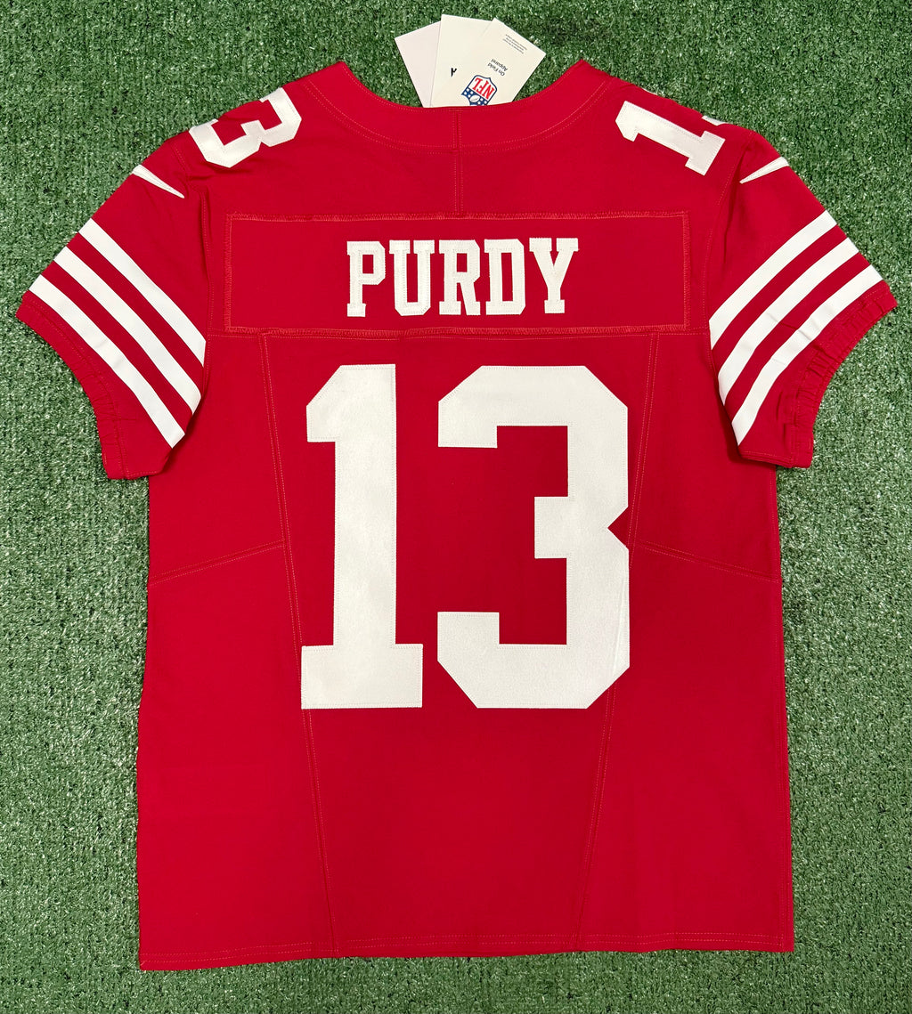 Brock Purdy San Francisco 49ers Jersey #13 Nike Vapor FUSE Elite Red Size 40 (Medium) NFL