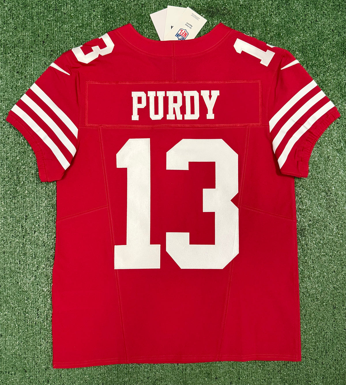 Brock Purdy San Francisco 49ers Jersey #13 Nike Vapor FUSE Elite Red Size 40 (Medium) NFL