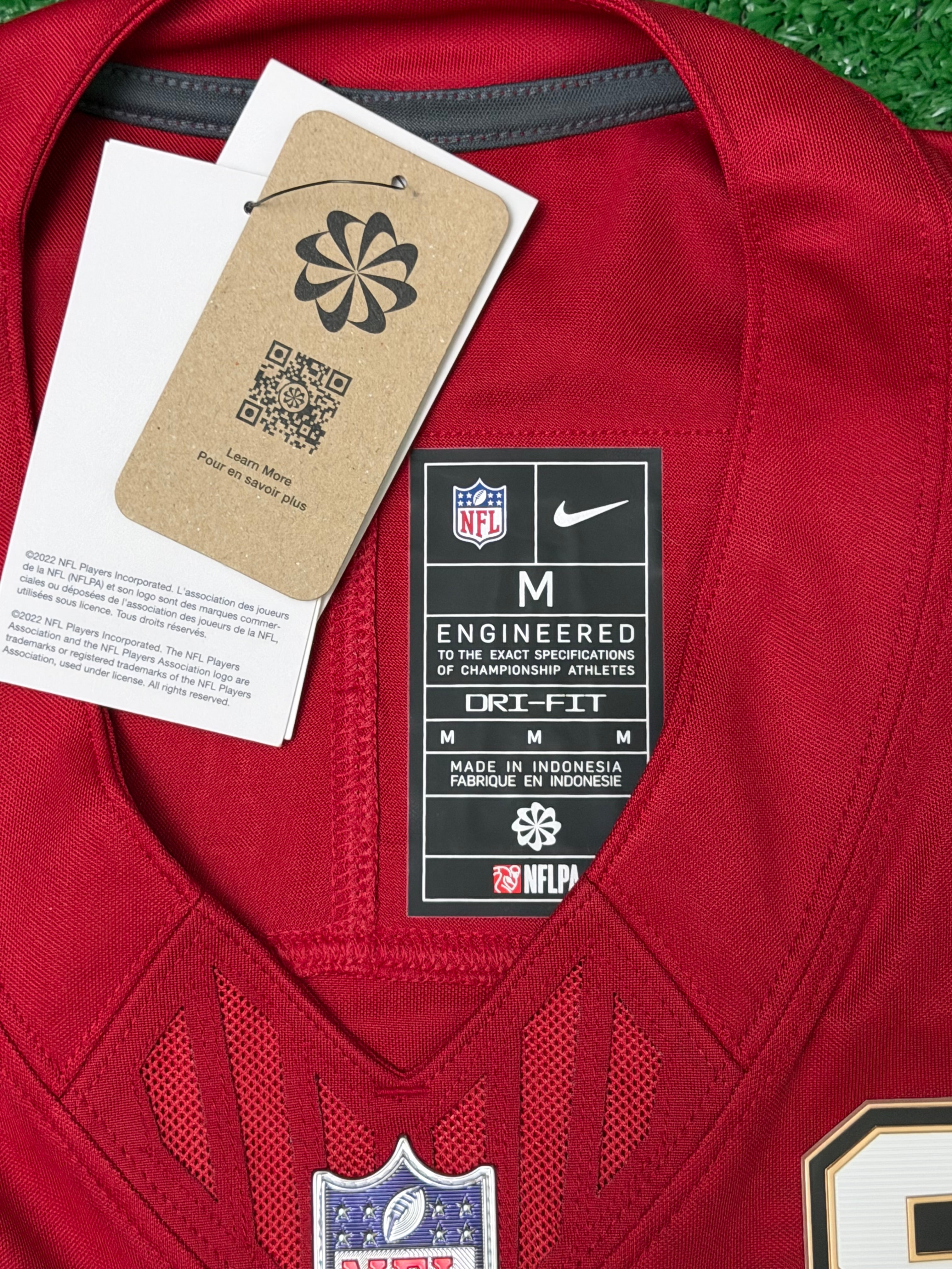 Christian McCaffrey San Francisco 49ers Jersey #23 Nike Vapor Fuse Limited Stitched Red Size (Medium) NFL