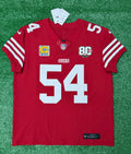 Fred Warner San Francisco 49ers Jersey #54 Nike Vapor FUSE Elite Red Size 48 (XL) NFL