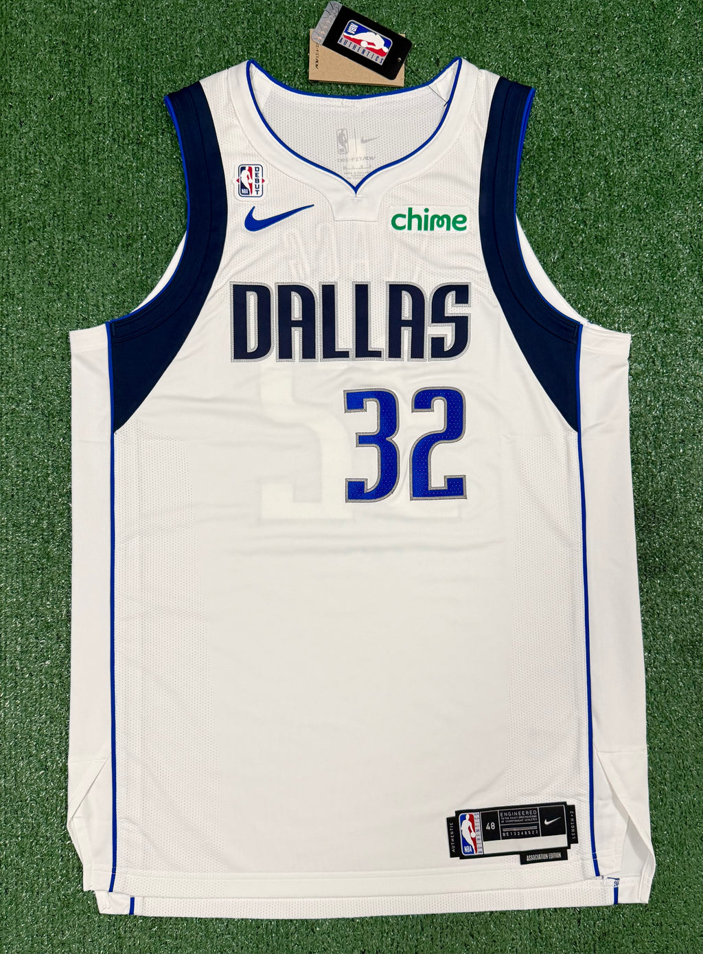Cooper Flagg Dallas Mavericks Jersey #32 Nike ADV White Size 48 (Large) NBA
