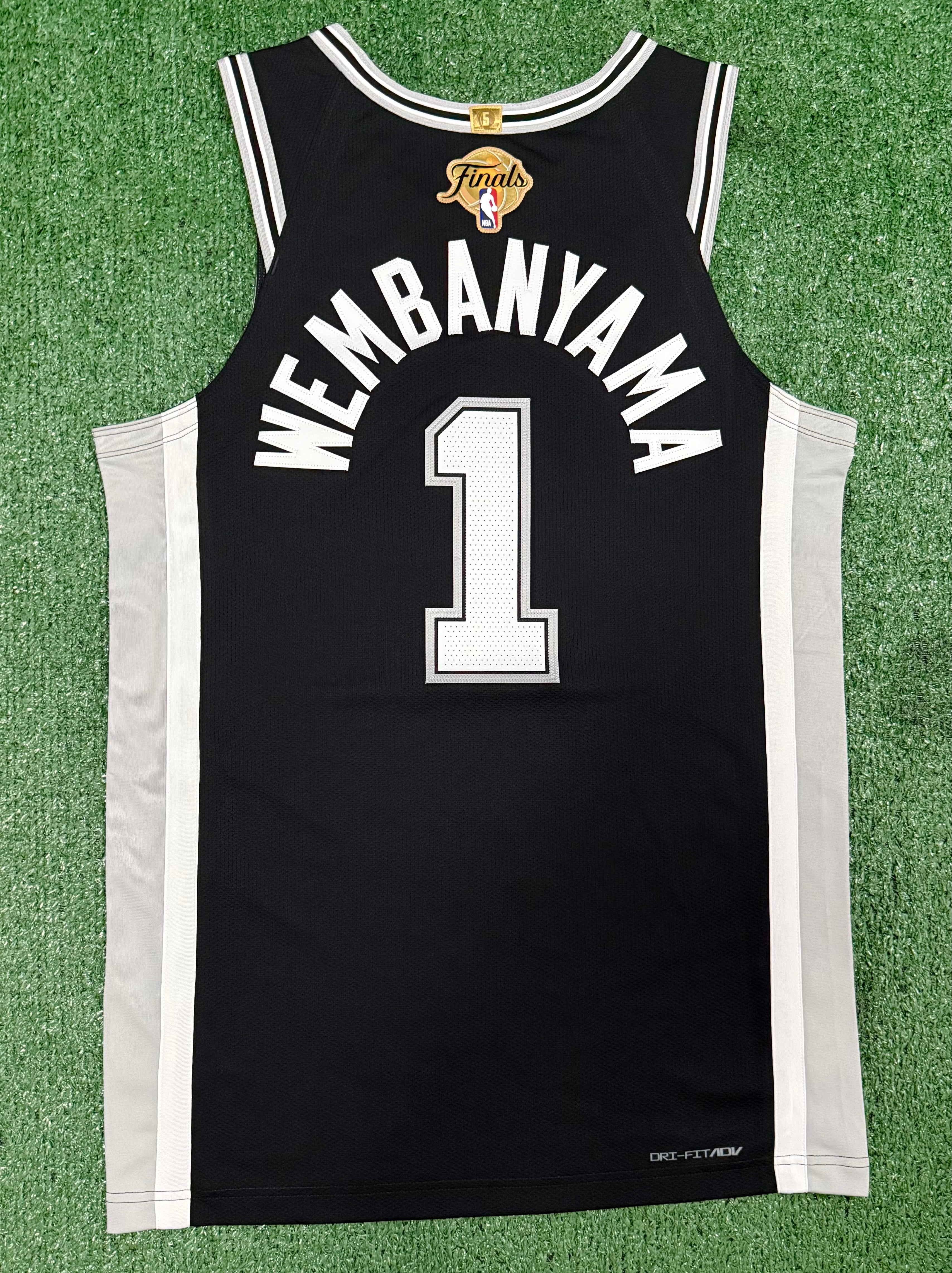 Victor Wembanyama San Antonio Spurs Jersey #1 Nike ADV Authentic Black Size 44 (M) NBA