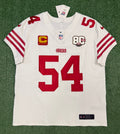 Fred Warner San Francisco 49ers Jersey #54 Nike Vapor FUSE Elite White Size 48 (XL) NFL