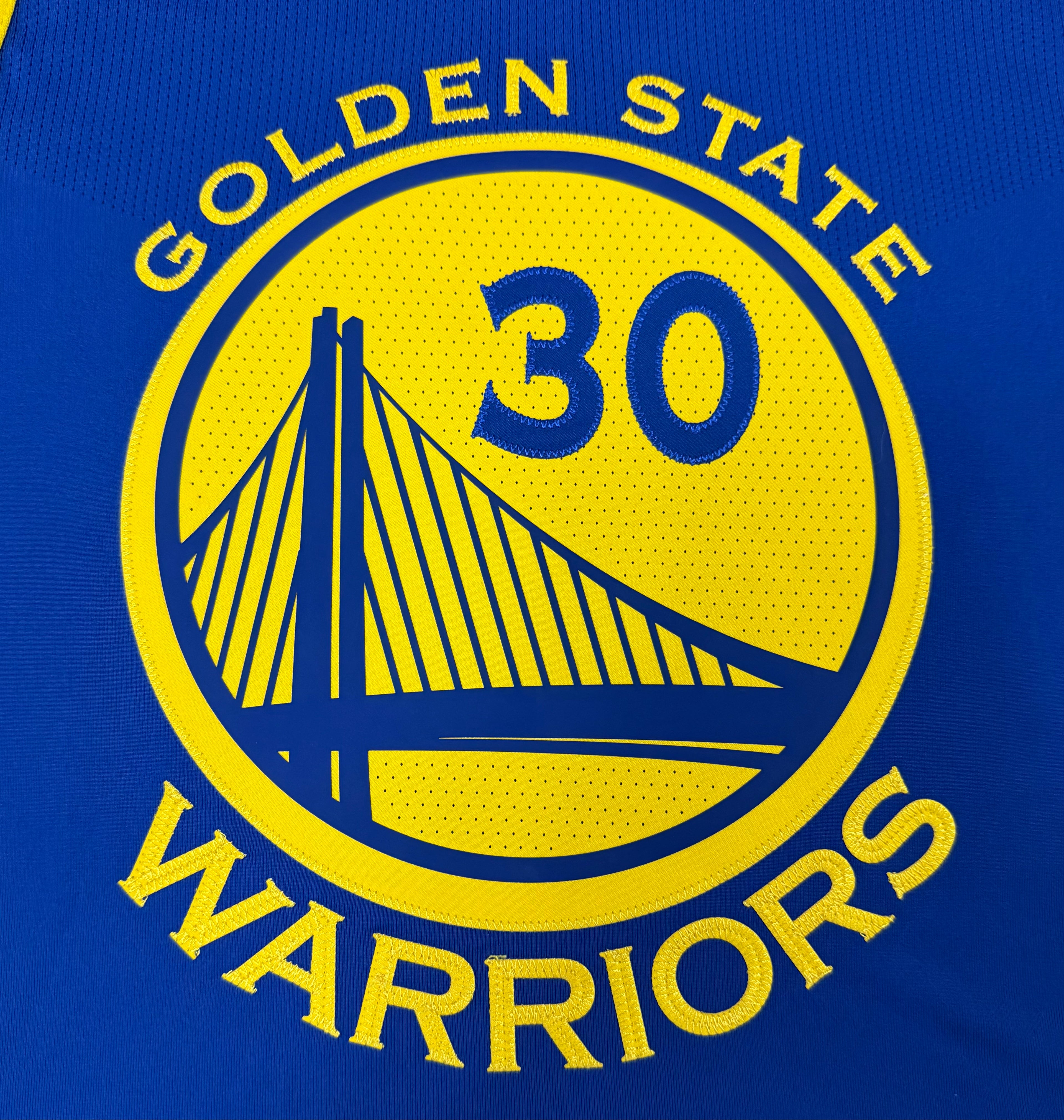 Steph Curry Golden State Warriors Jersey #30 Nike VaporKnit Authentic Blue Size 52 (XL) NBA