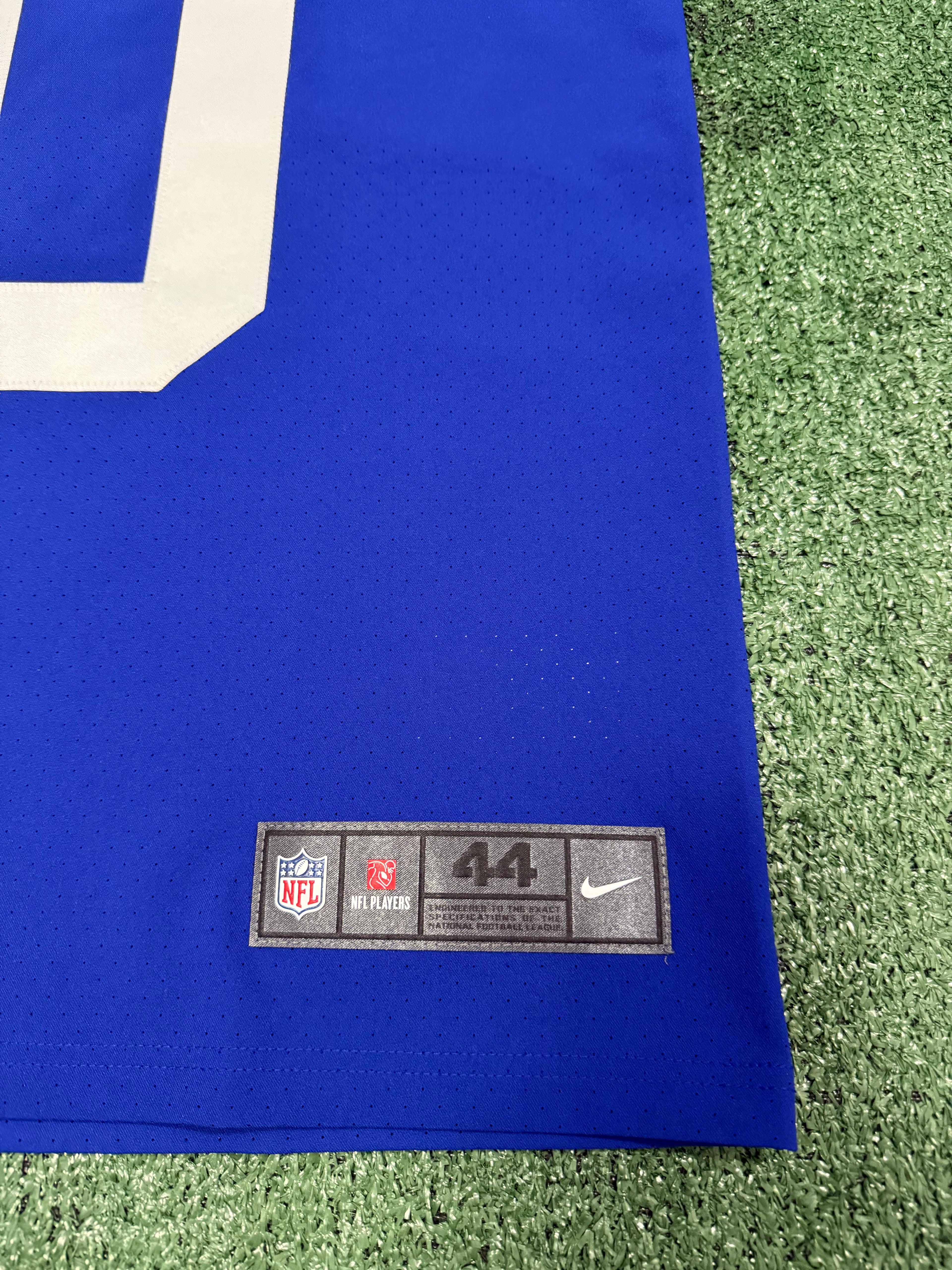 Eli Manning New York Giants Jersey #10 Nike Vapor Elite Blue Size 44 (Large) NFL