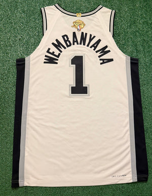 Victor Wembanyama San Antonio Spurs Jersey #1 Nike ADV Authentic White Size 48 (L) NBA