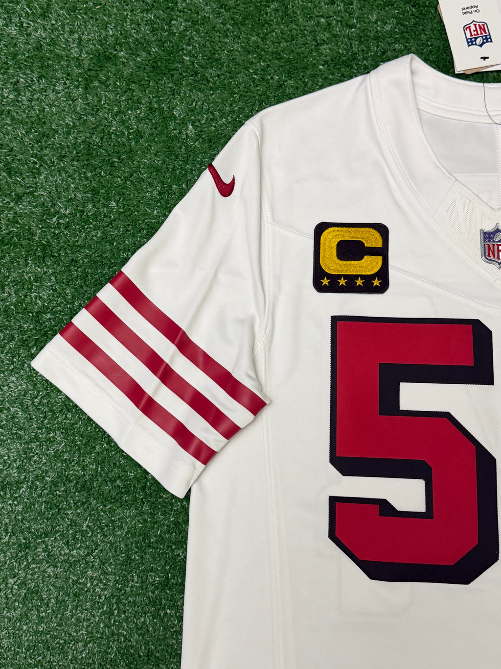 Fred Warner San Francisco 49ers Jersey #54 Nike Vapor Fuse Limited Stitched White Size (Medium) NFL