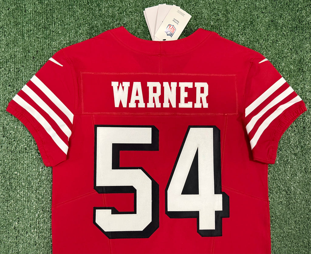 Fred Warner San Francisco 49ers Jersey #54 Nike Vapor FUSE Elite Red Size 40 (Medium) NFL