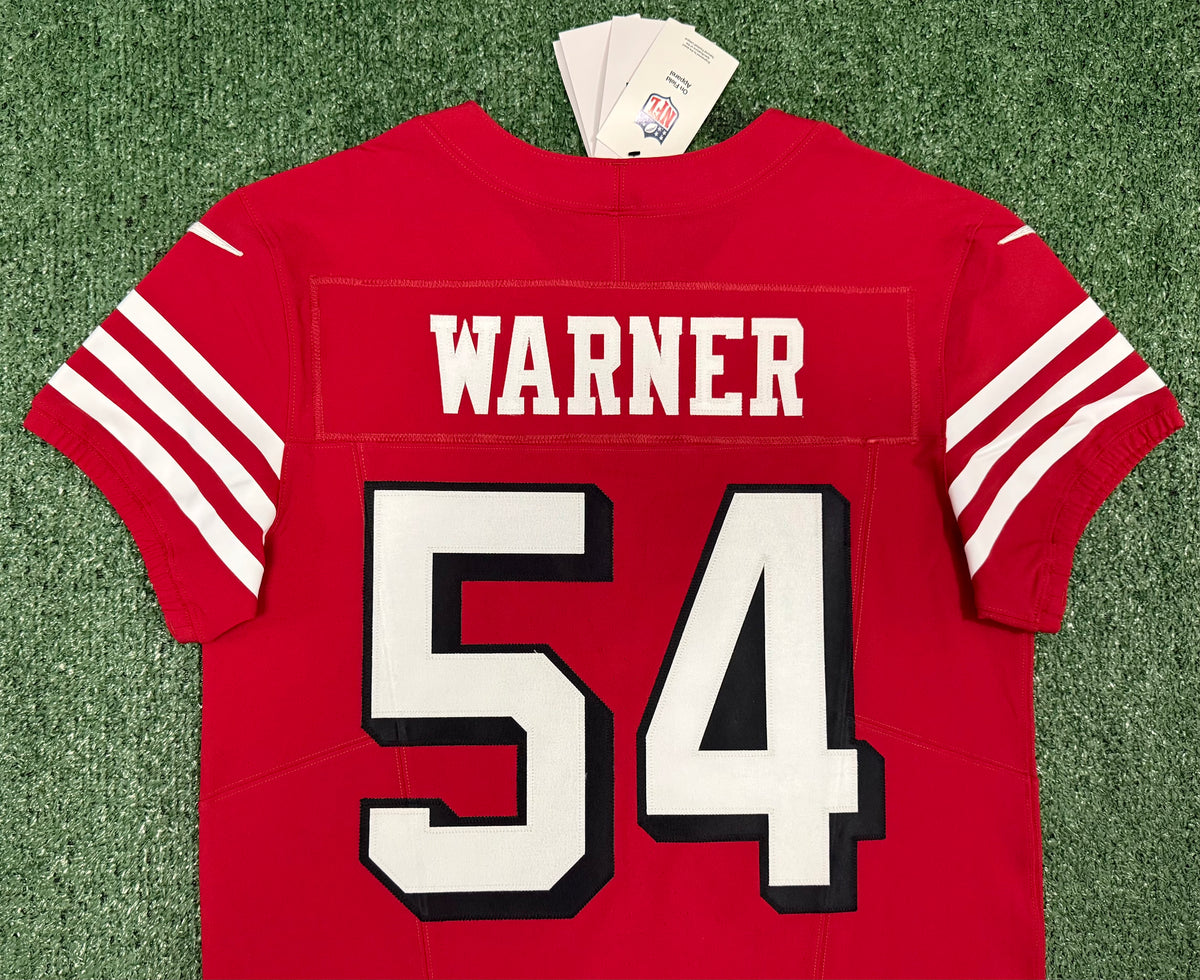 Fred Warner San Francisco 49ers Jersey #54 Nike Vapor FUSE Elite Red Size 40 (Medium) NFL