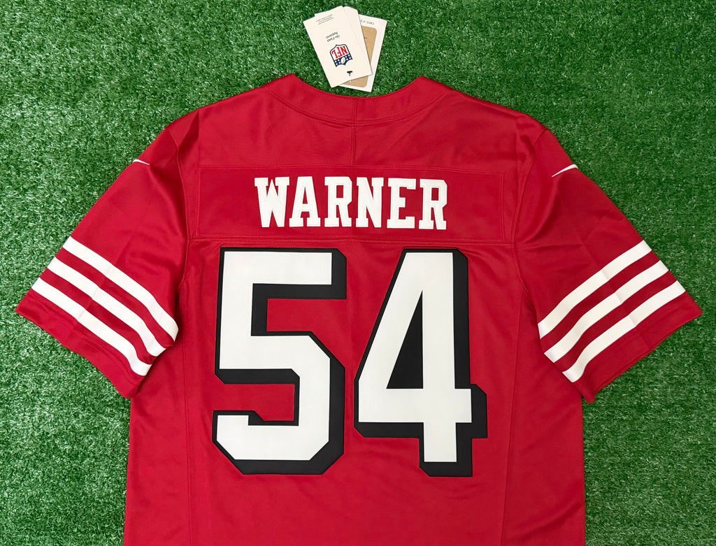 Fred Warner San Francisco 49ers Jersey #54 Nike Vapor Fuse Limited Stitched Red Size (Medium) NFL