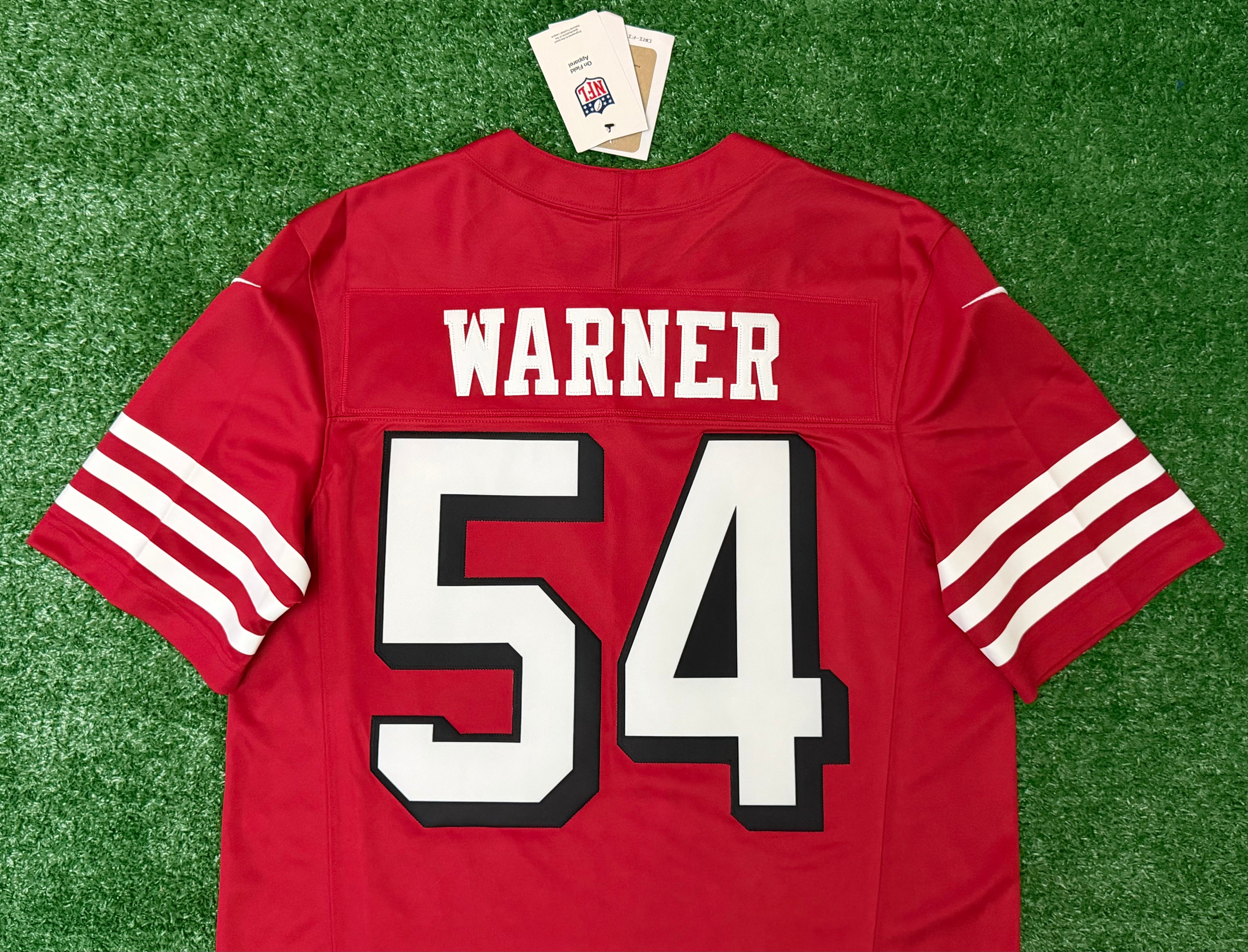 Fred Warner San Francisco 49ers Jersey #54 Nike Vapor Fuse Limited Stitched Red Size (Medium) NFL