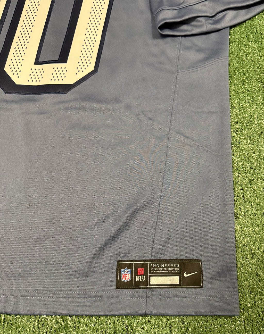 Drake Maye New England Patriots Jersey #10 Nike Vapor Fuse Limited Rivalry Blue Size (Large) NFL