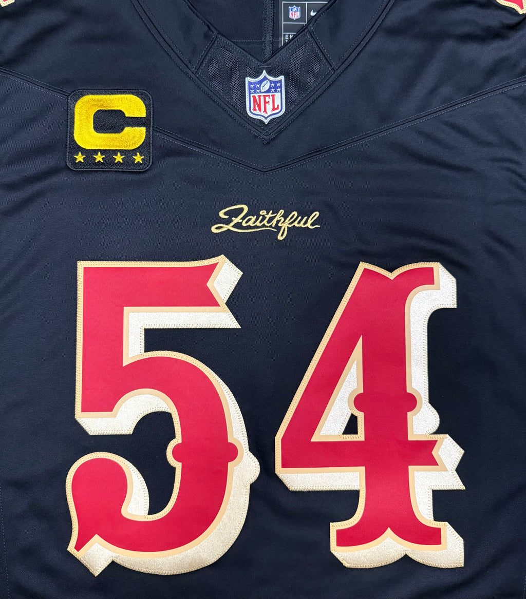 Fred Warner San Francisco 49ers Jersey #54 Nike FUSE Rivalry Black  Size (Large) NFL