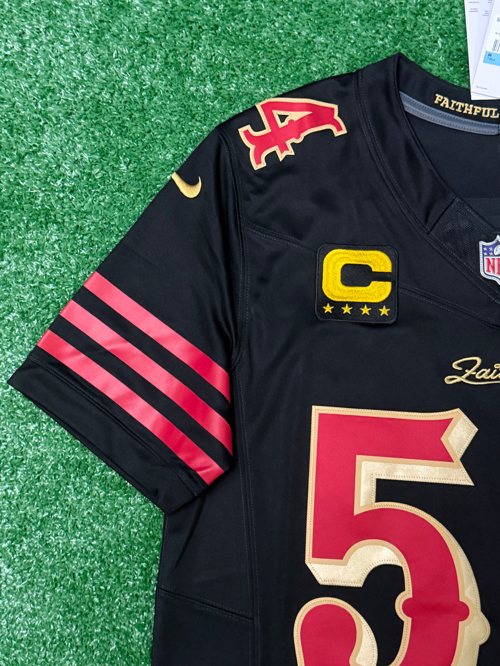 Fred Warner San Francisco 49ers Jersey #54 Nike FUSE Rivalry Black  Size (Medium) NFL