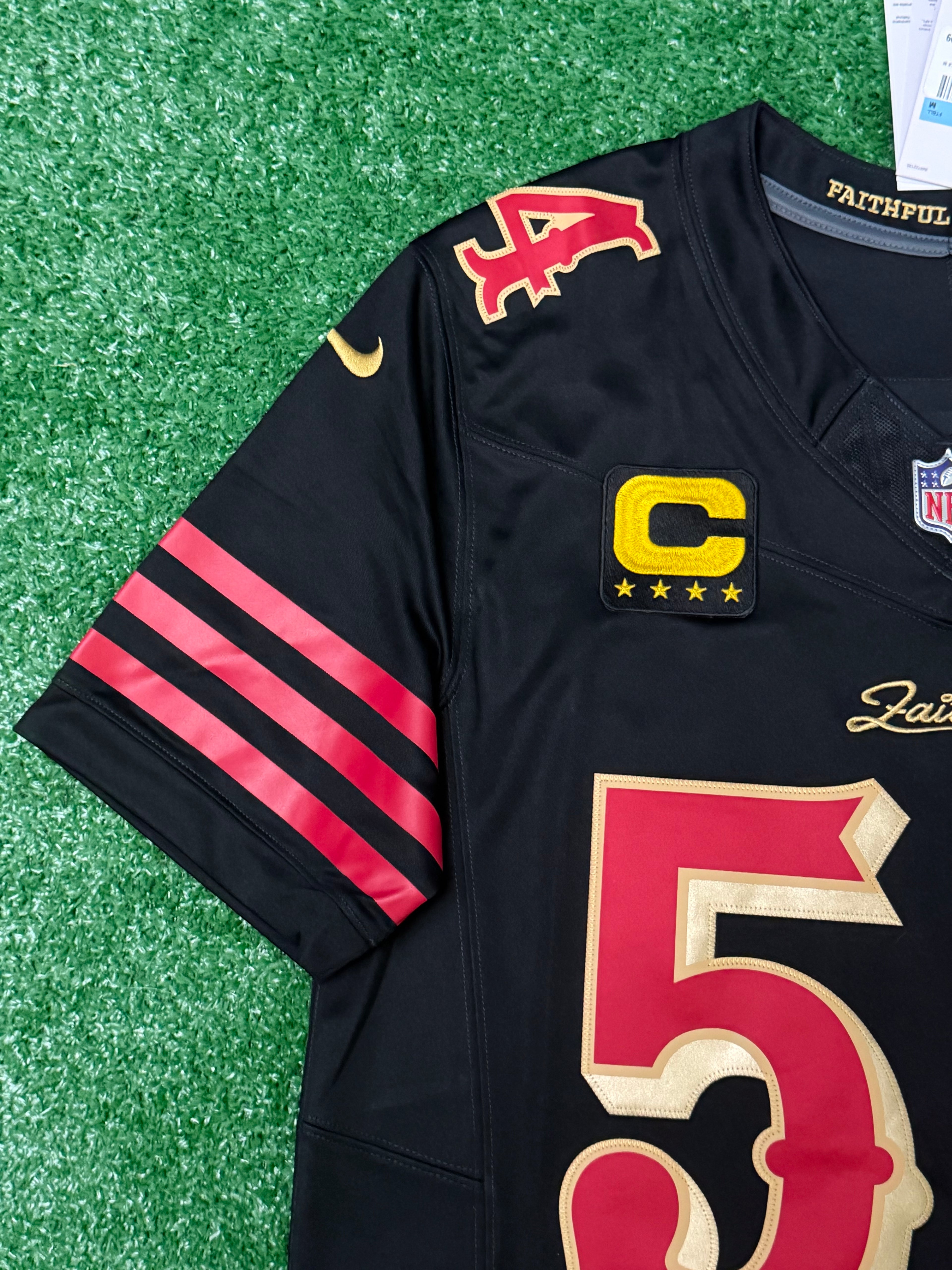 Fred Warner San Francisco 49ers Jersey #54 Nike FUSE Rivalry Black  Size (Medium) NFL