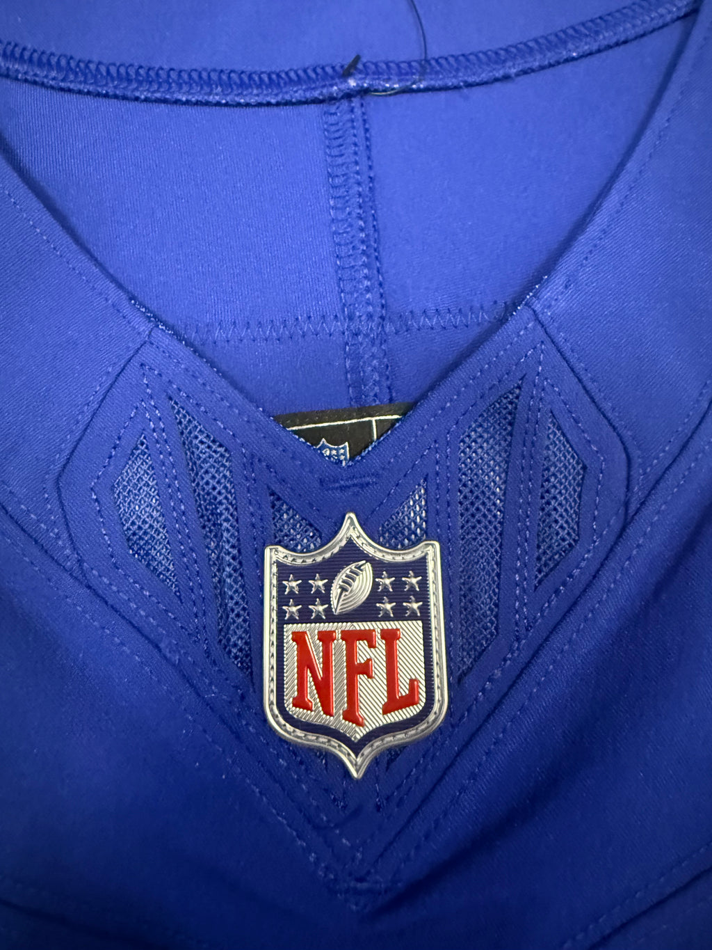 Jaxson Dart New York Giants Jersey #6 Nike Vapor FUSE Elite Blue Size 44 (Large) NFL