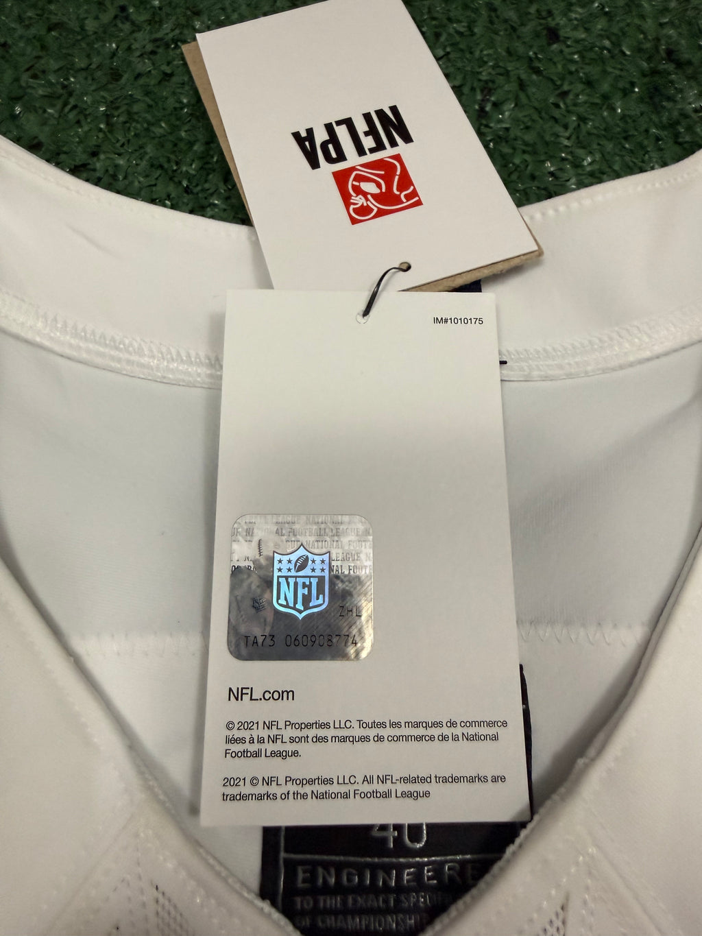 Cam Ward Tennessee Titans Jersey #1 Nike Vapor Fuse Elite White Size 40 (M) NFL