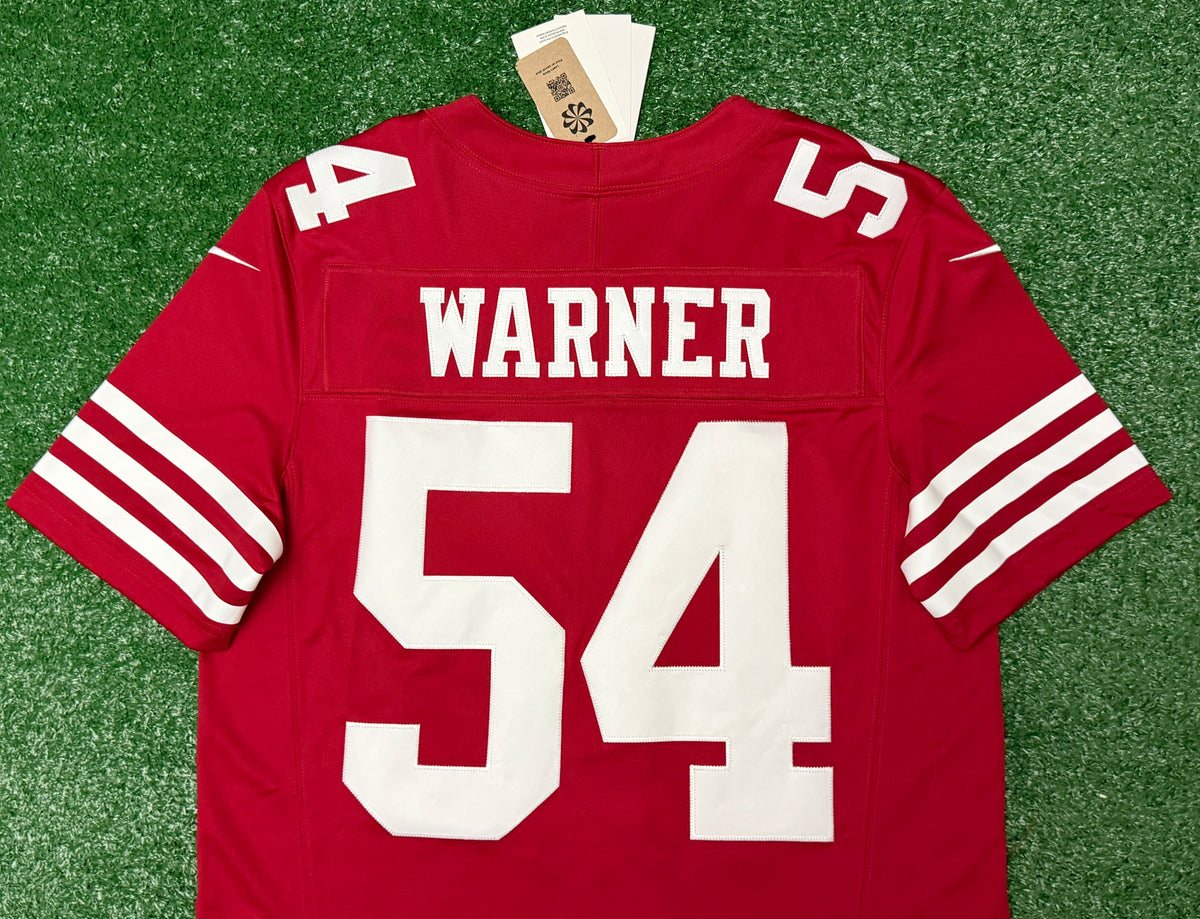 Fred Warner San Francisco 49ers Jersey #54 Nike Vapor Fuse Limited Stitched Red Size (Medium) NFL