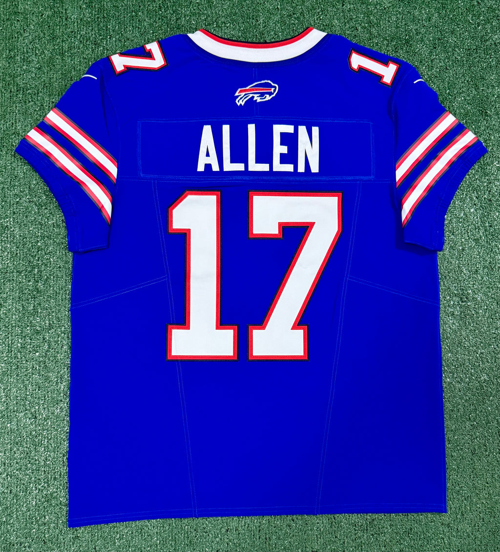 Josh Allen Buffalo Bills Jersey #17 Nike Vapor Fuse Elite Blue Size 44 (L) NFL