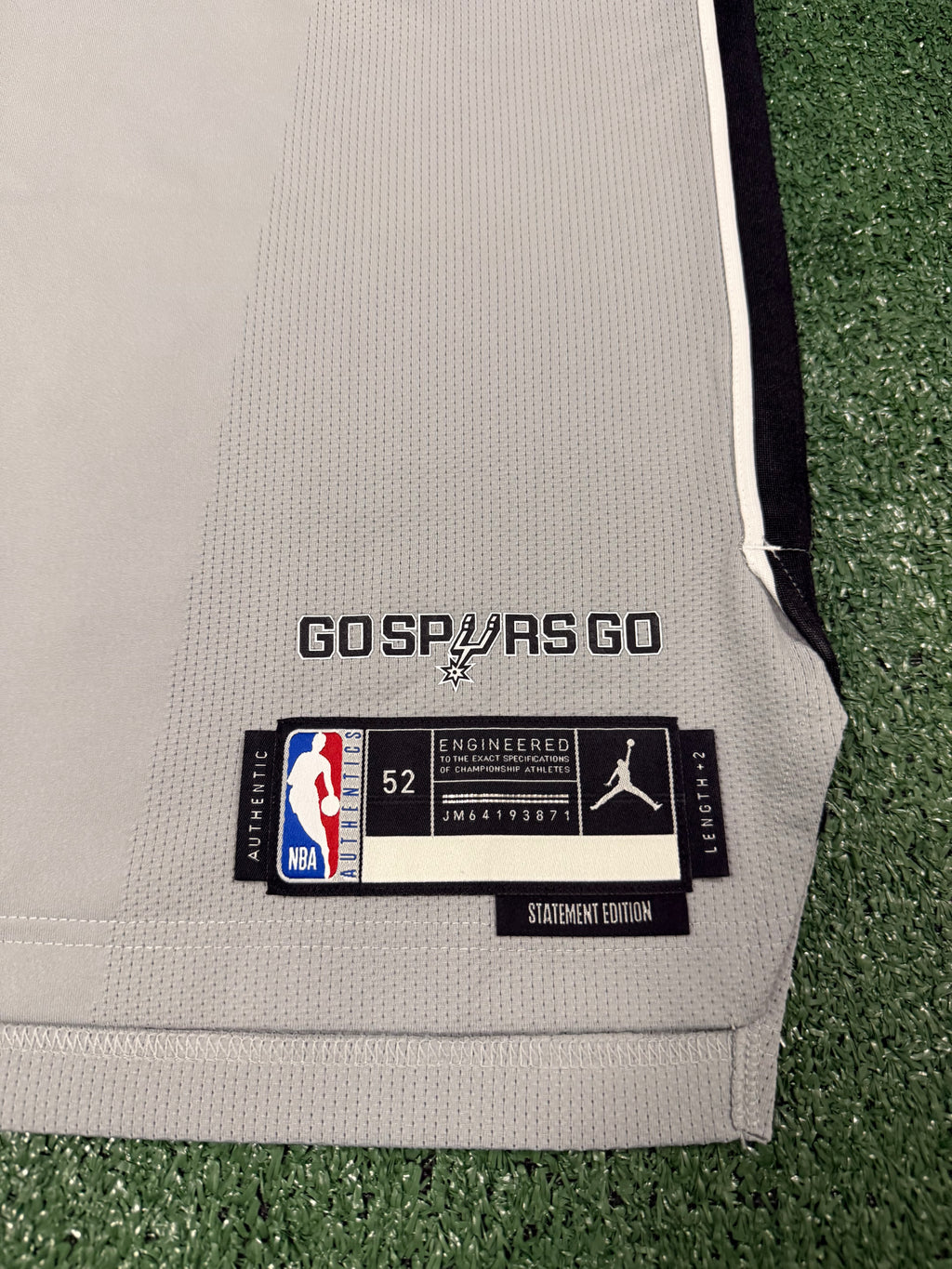 Victor Wembanyama San Antonio Spurs Jersey #1 Nike ADV Authentic Gray Size 52 (XL) NBA