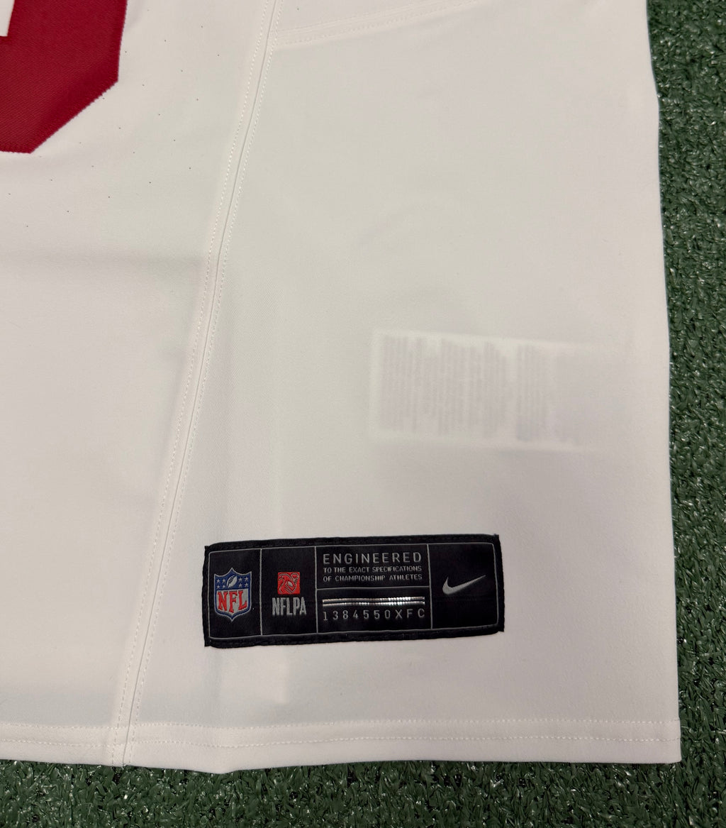 Mike Evans San Francisco 49ers Jersey #5 Nike Vapor FUSE Elite White Size 44 (Large) NFL