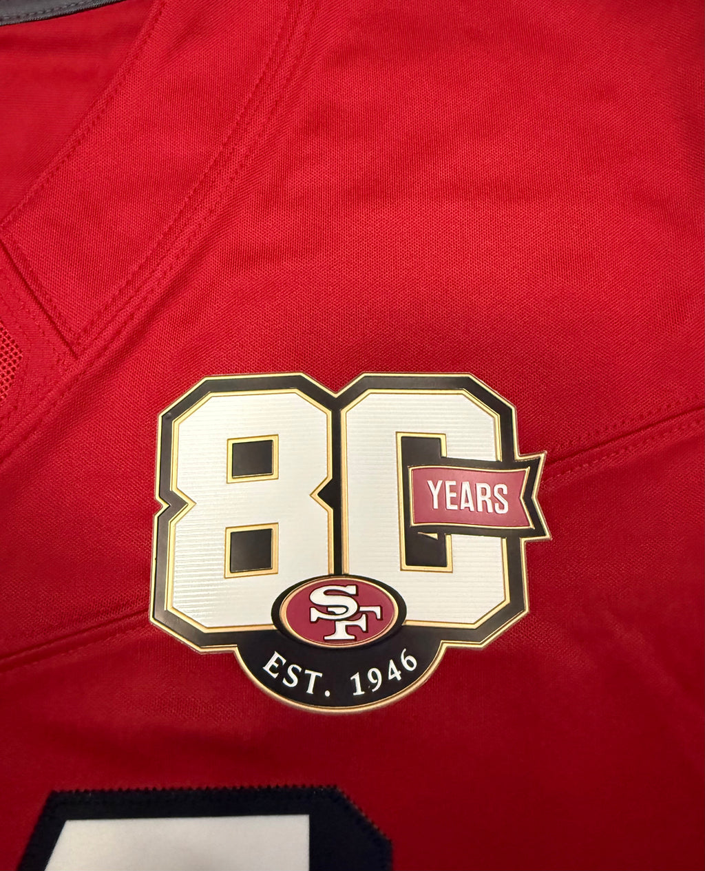 Fred Warner San Francisco 49ers Jersey #54 Nike Vapor Fuse Limited Stitched Red Size (Large) NFL
