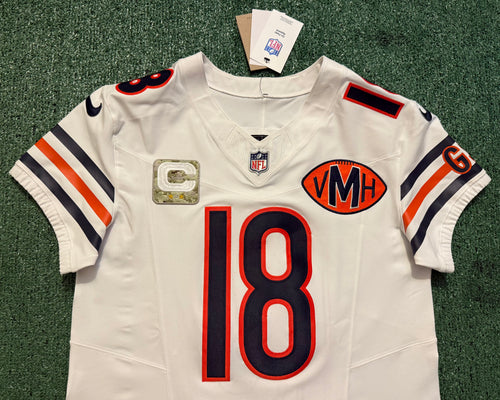 Caleb Williams Chicago Bears Jersey #18 Nike Vapor FUSE Elite White Size 40 (Medium) NFL