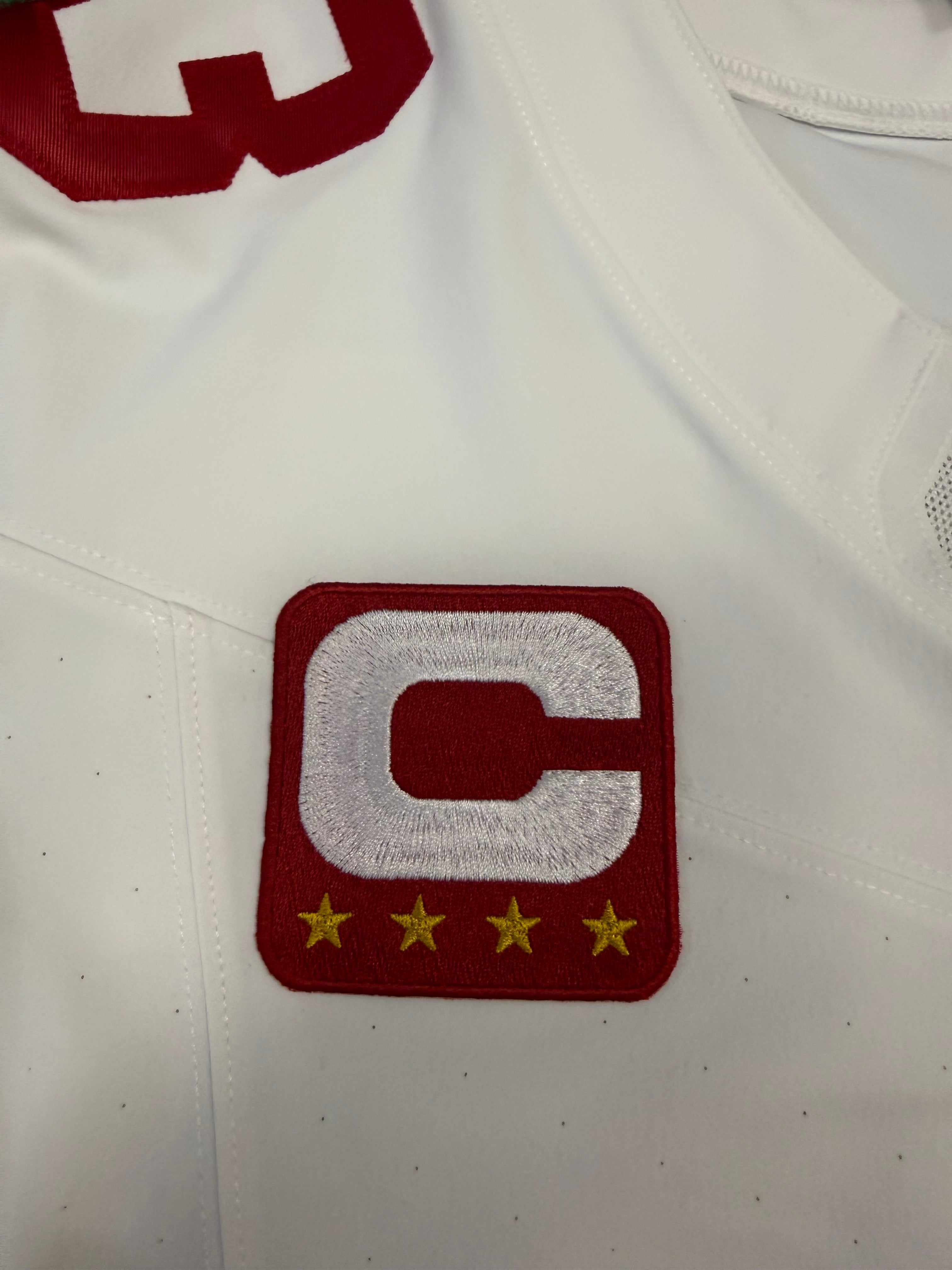 Brock Purdy San Francisco 49ers Jersey #13 Nike Vapor FUSE Elite White Size 40 (Medium) NFL