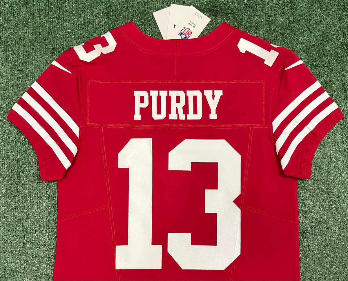 Brock Purdy San Francisco 49ers Jersey #13 Nike Vapor FUSE Elite Red Size 40 (Medium) NFL