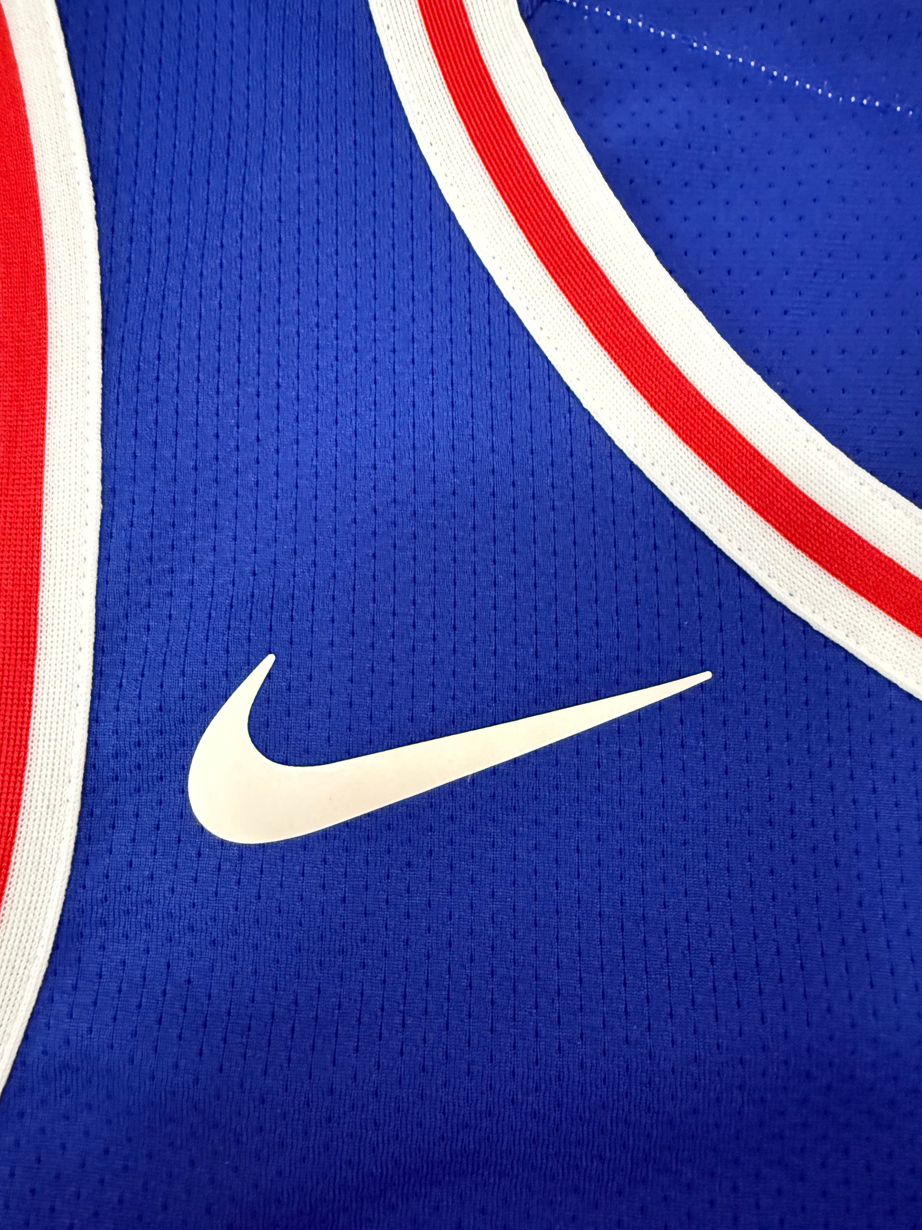 Joel Embid Philadelphia 76ers Jersey #21 Nike AeroSwift Authentic Blue Size 48 (L) NBA