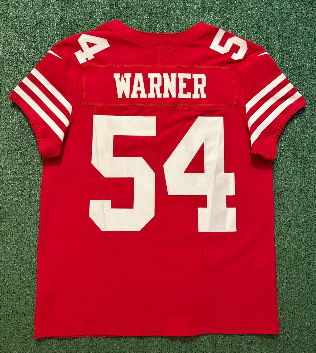 Fred Warner San Francisco 49ers Jersey #54 Nike Vapor FUSE Elite Red Size 44 (Large) NFL