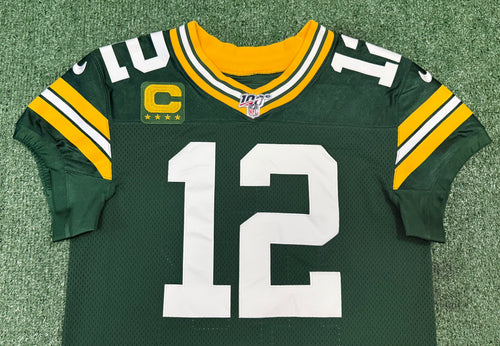 Aaron Rodgers Green Bay Packers Jersey #12 Nike Vapor Elite Green Size 40 (Medium) NFL