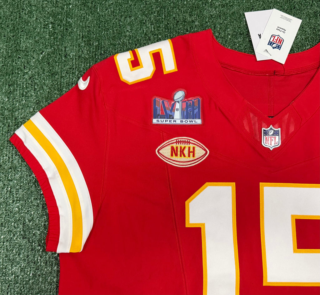 Patrick Mahomes Kansas City Chiefs Jersey #15 Nike Vapor FUSE Elite Red Size 52 (XXL) NFL