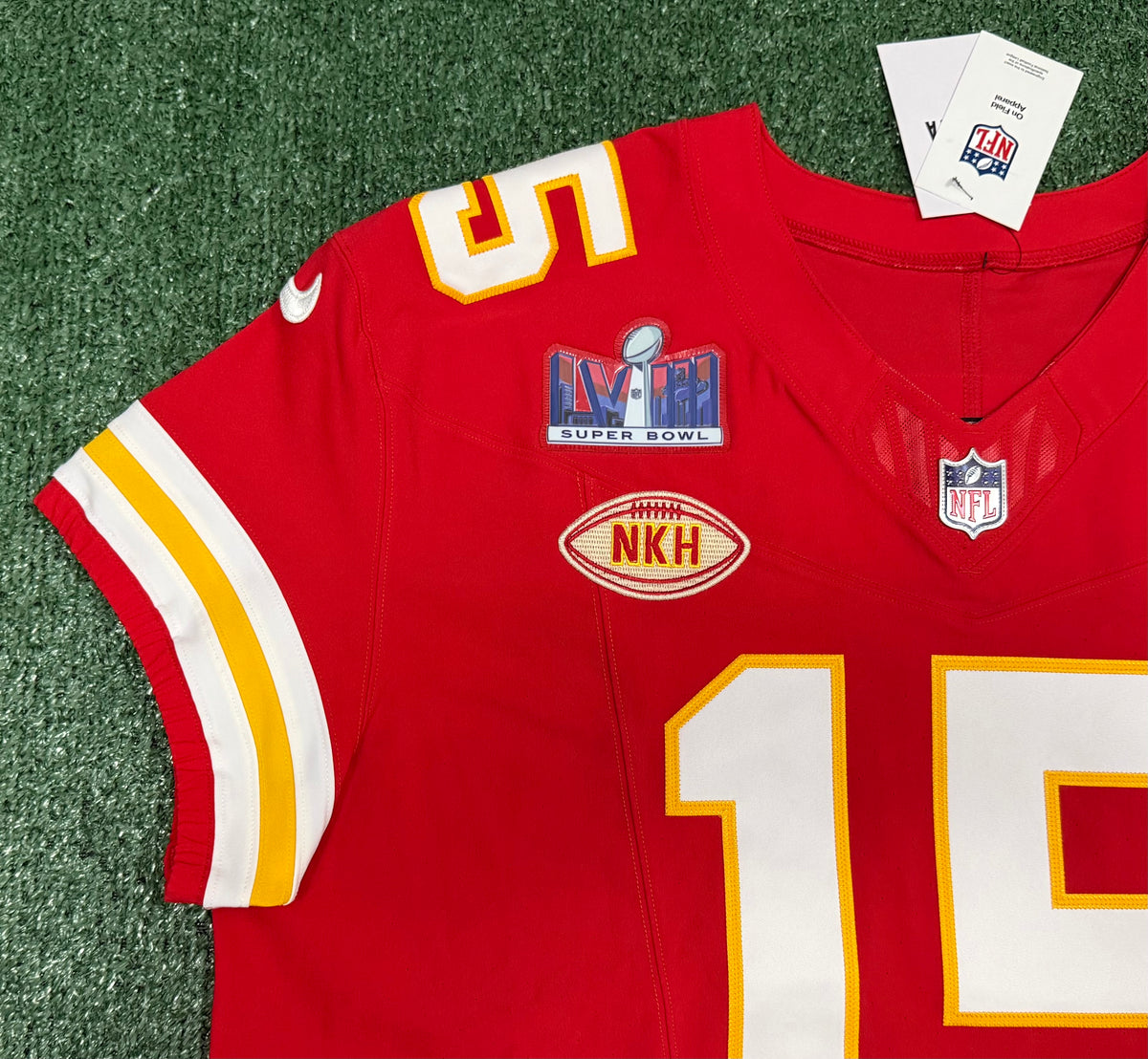 Patrick Mahomes Kansas City Chiefs Jersey #15 Nike Vapor FUSE Elite Red Size 52 (XXL) NFL